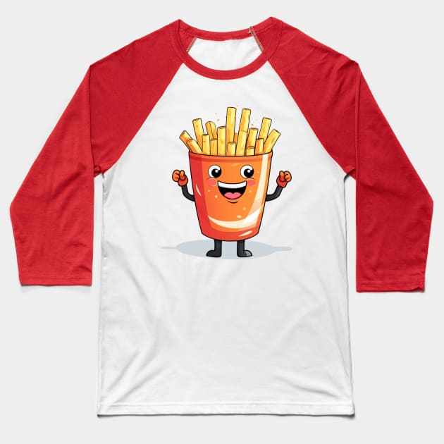 Cute French Fries T-Shirt Baseball T-Shirt by nonagobich